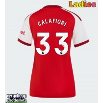 Arsenal Riccardo Calafiori #33 Replica Home Shirt Ladies 2026-27 Short Sleeve